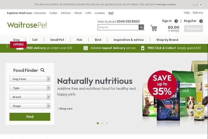Waitrose Pet Promo Code